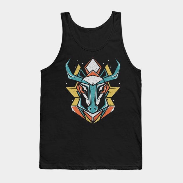 Asymmetric Cow - Rodeo, Country, Texas Tank Top by Signum